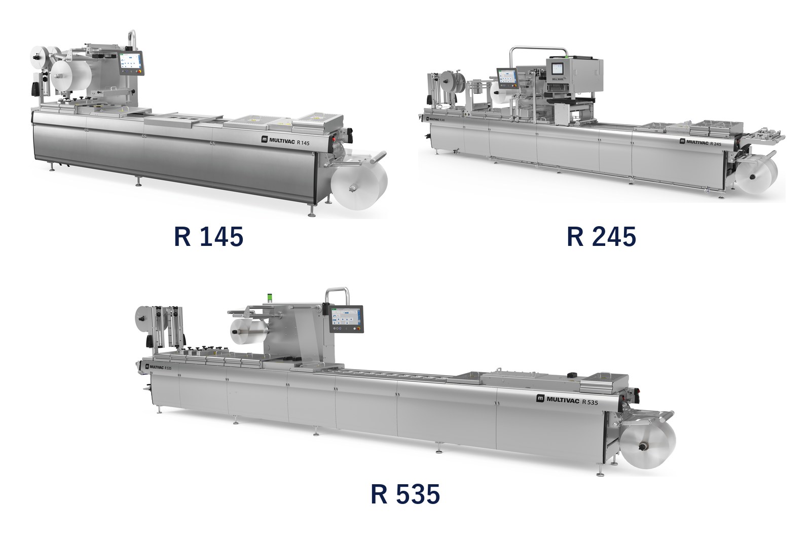 Rシリーズ 機種ラインアップ(R 145 / R 245 / R 535)